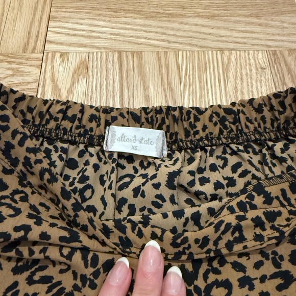 Leopard Print Ruffle Skirt - Picture 2 of 2